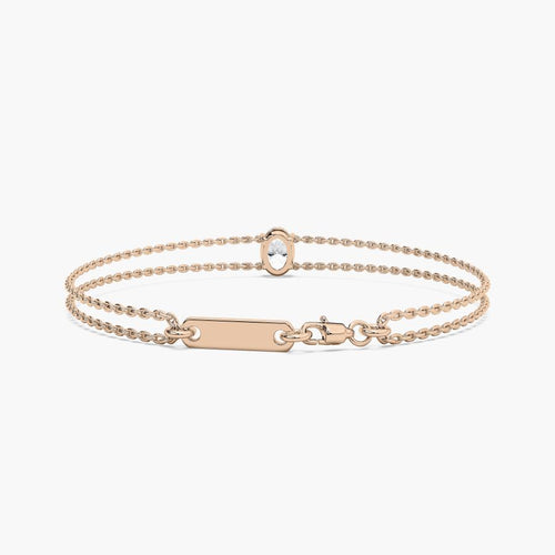 OVAL SOLITAIRE 1 CARAT BRACELET