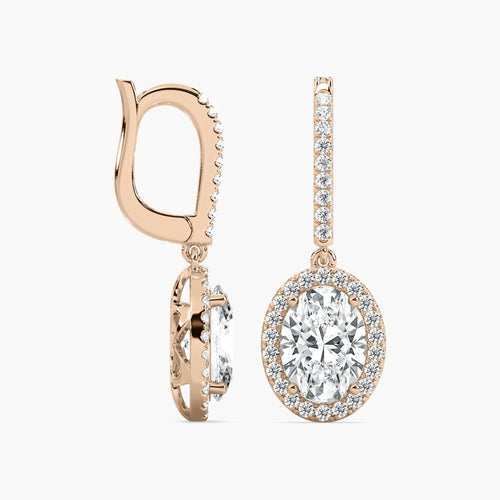 OVAL HALO DROP BALI
