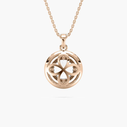 ROUND HALO SOLITAIRE PENDENT