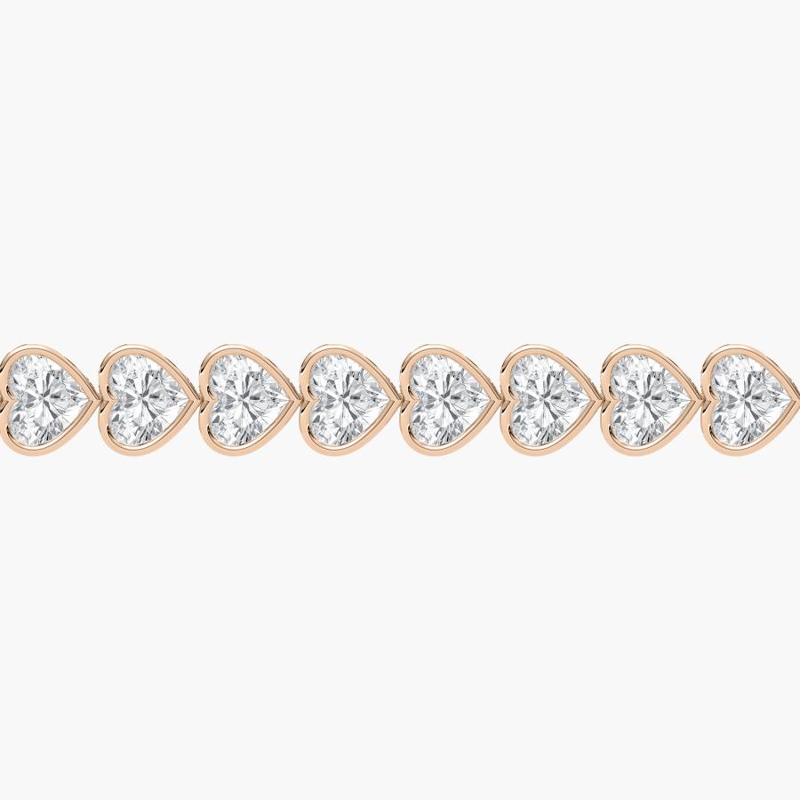 HEART 1 CARAT TENNIS BRACELET