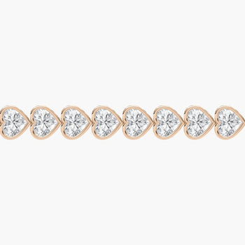 HEART 1 CARAT TENNIS BRACELET