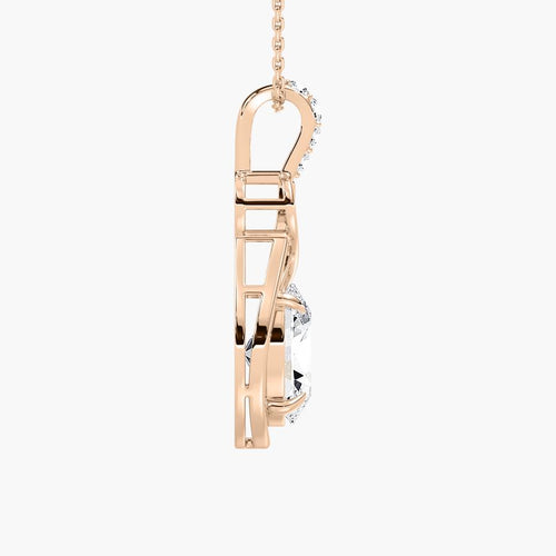 DROP OVAL SOLITAIRE PENDENT