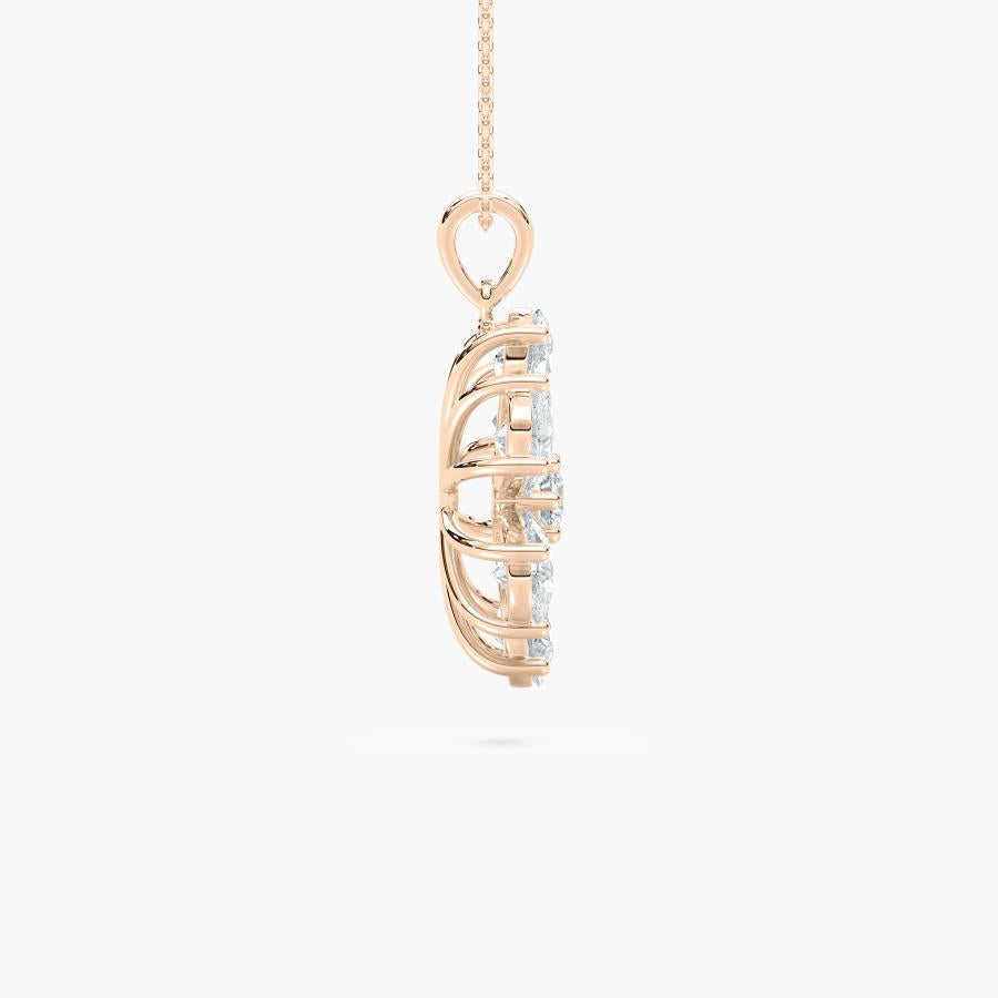 PEAR FLOWER PENDENT