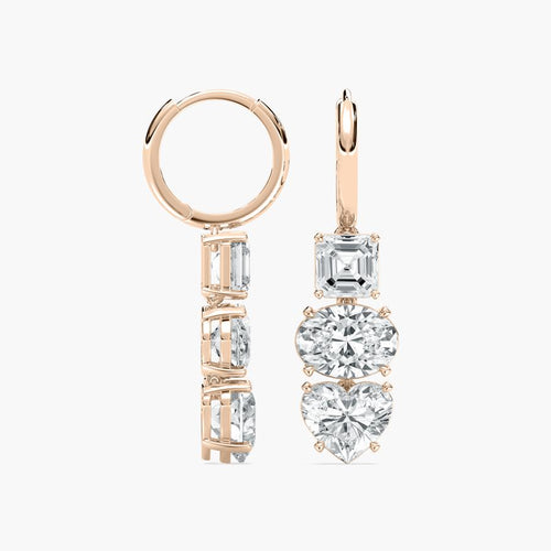 THREE STONE EARRING