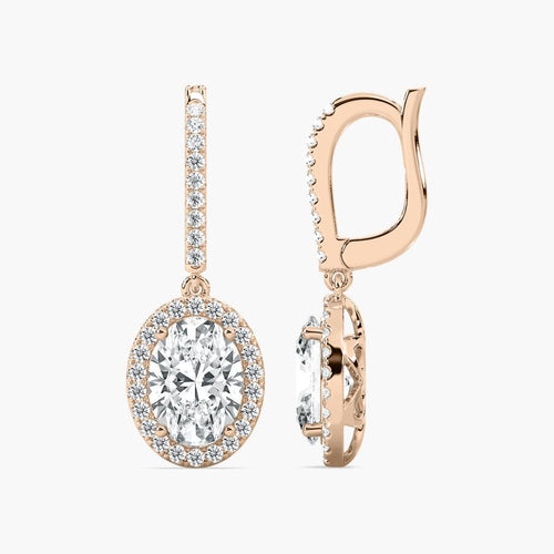 OVAL HALO DROP BALI