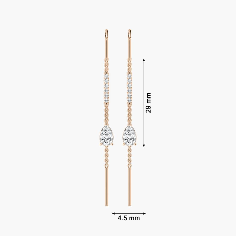 PEAR DROP STUD