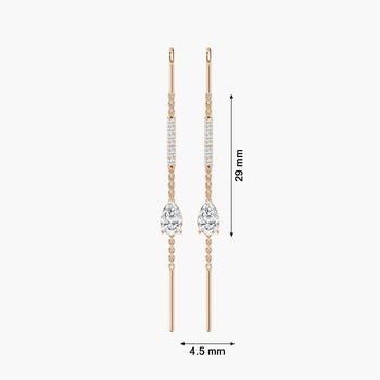 PEAR DROP STUD