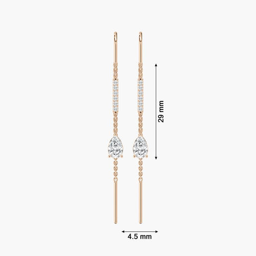 PEAR DROP STUD