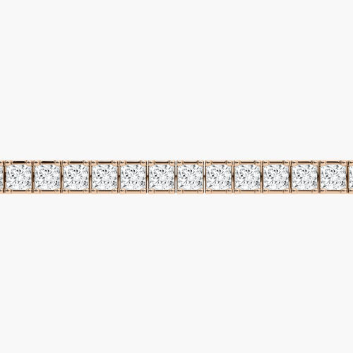 PRINCESS SHAPE DIAMOND TENNIS BRACELET