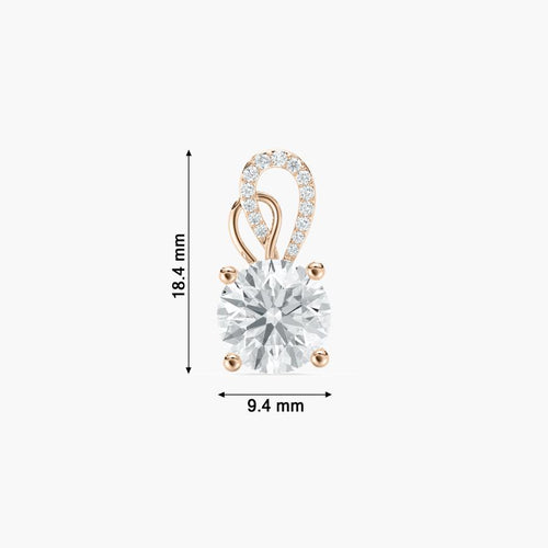 GREAT ROUND SOLITAIRE PENDENT
