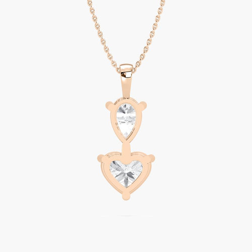 HEART & PEAR COMBO PENDENT