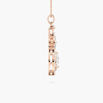 HALO DROP PEAR PENDENT