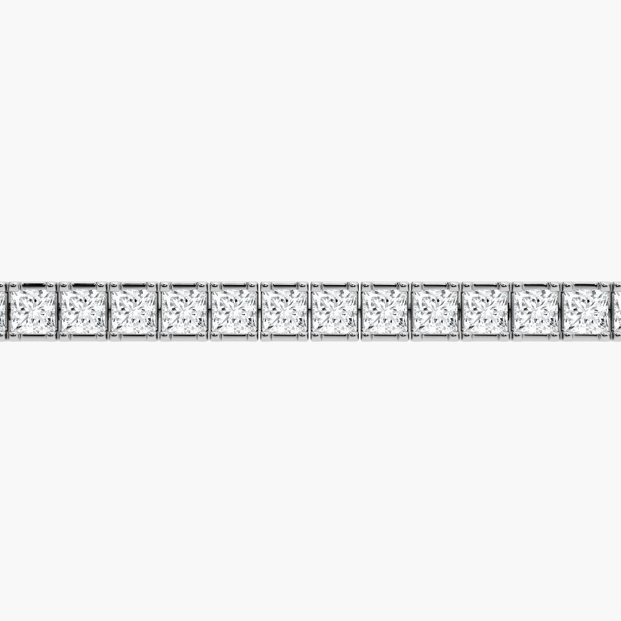 PRINCESS SHAPE DIAMOND TENNIS BRACELET