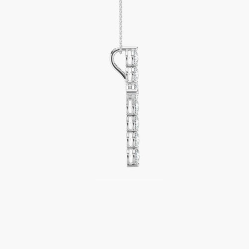 CROSS ROUND DIAMOND PENDENT