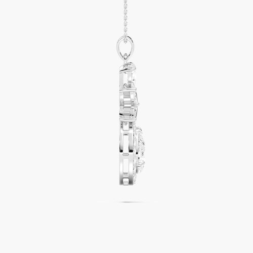 HALO DROP PEAR PENDENT