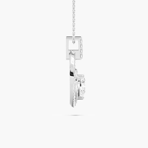 ROUND SHAPE HEART SOLITAIRE PENDENT