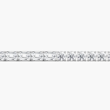 ROUND & EMERALD COMBO TENNIS BRACELET