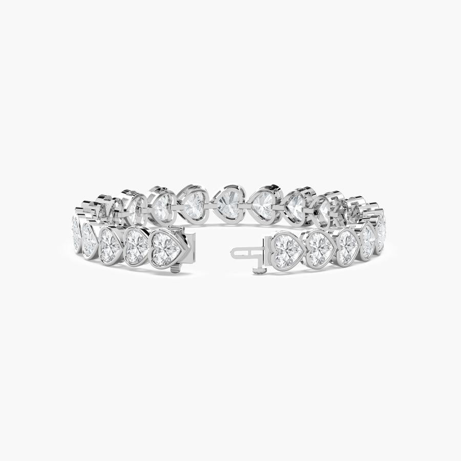 HEART 1 CARAT TENNIS BRACELET