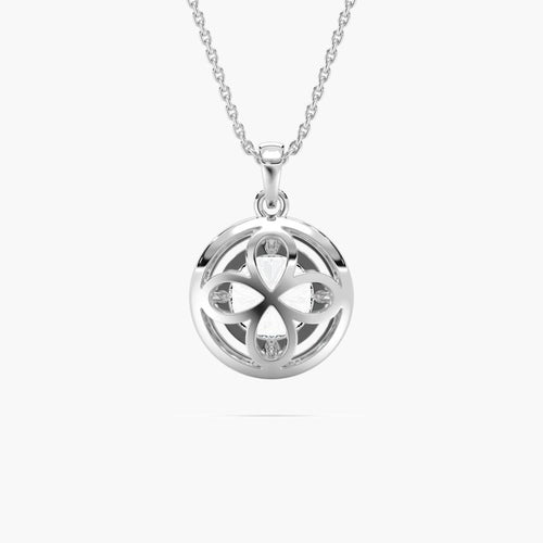 ROUND HALO SOLITAIRE PENDENT