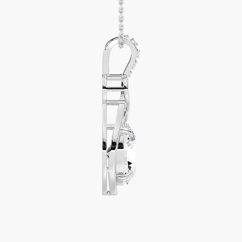 DROP OVAL SOLITAIRE PENDENT