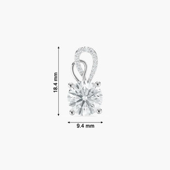 GREAT ROUND SOLITAIRE PENDENT
