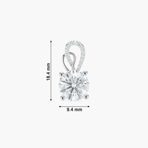 GREAT ROUND SOLITAIRE PENDENT
