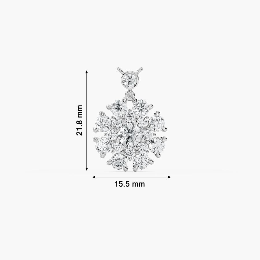 ROUND FLOWER PENDENT