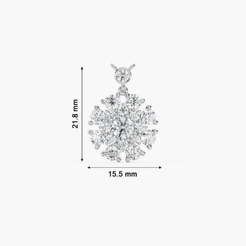 ROUND FLOWER PENDENT