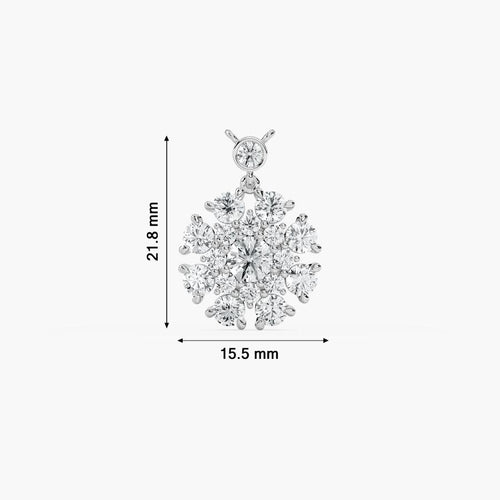 ROUND FLOWER PENDENT