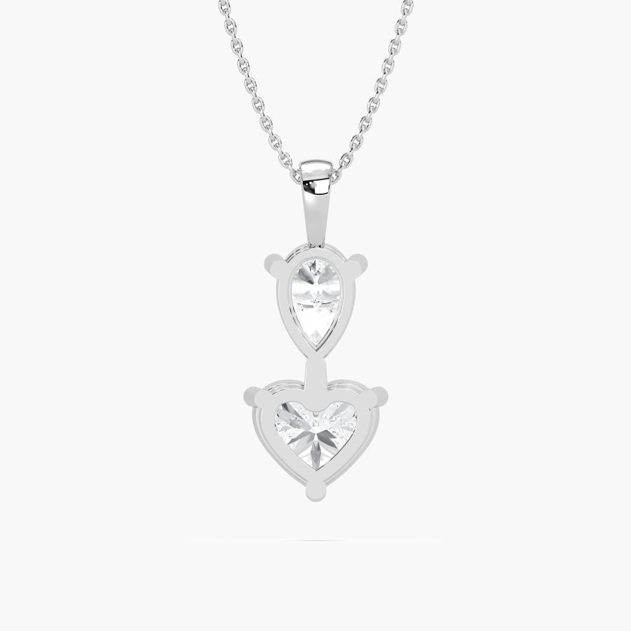 HEART & PEAR COMBO PENDENT