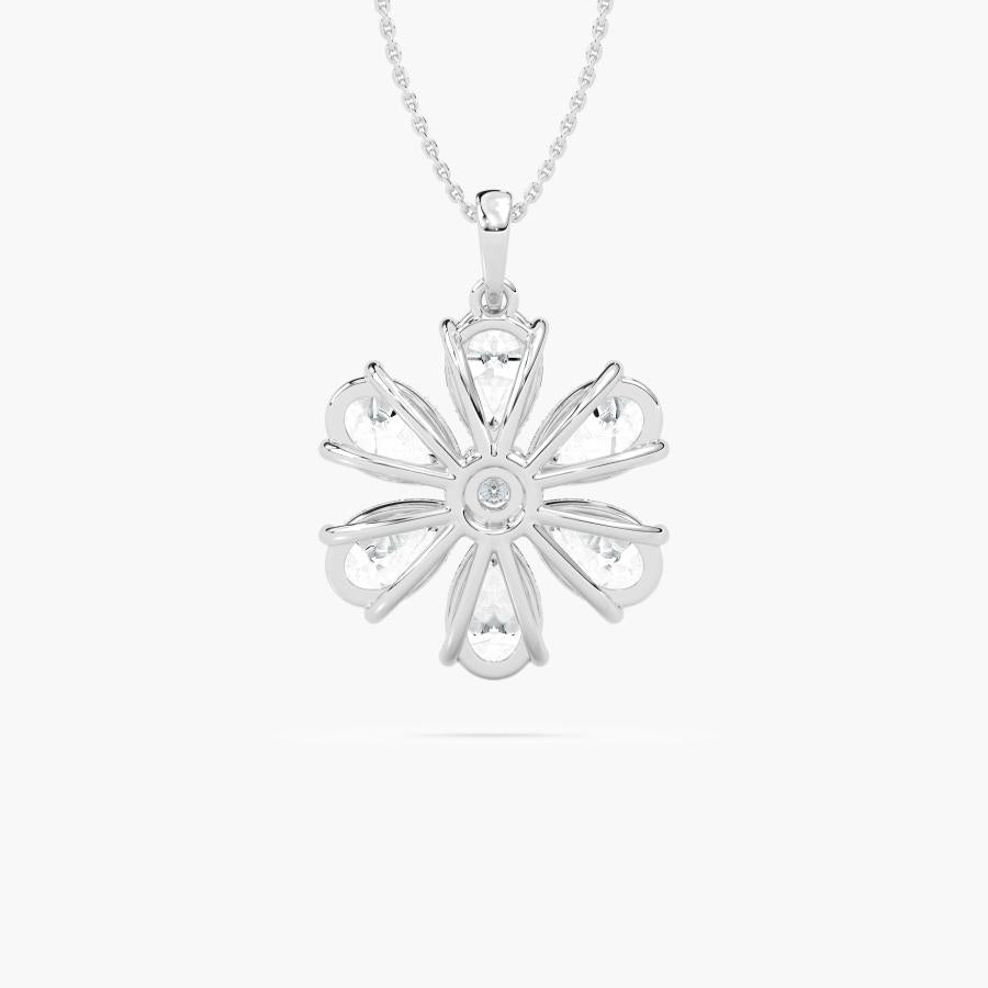 PEAR FLOWER PENDENT