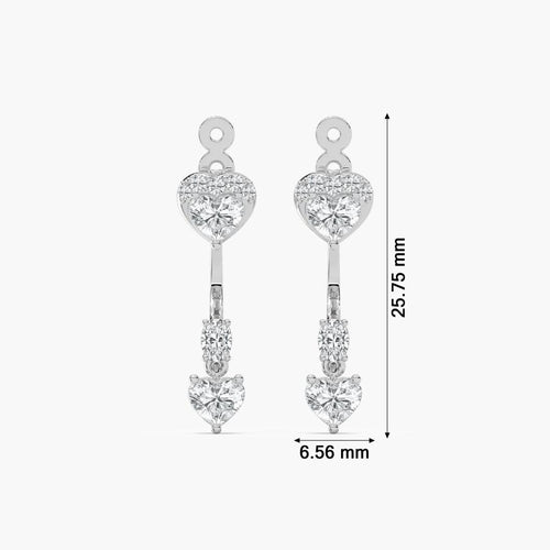 MULTIPLE SHAPE OF DIAMOND EARRING