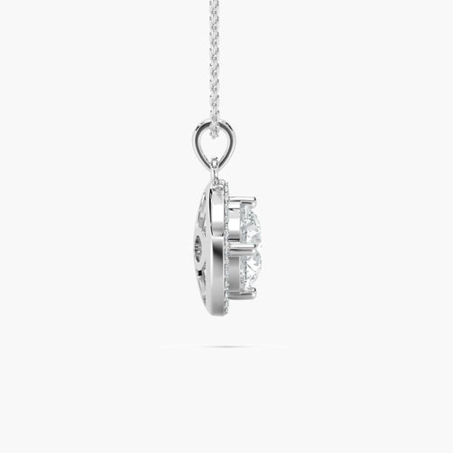 ROUND HALO SOLITAIRE PENDENT