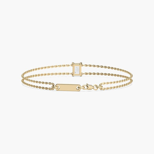 EMERALD SOLITAIRE 1 CARAT BRACELET