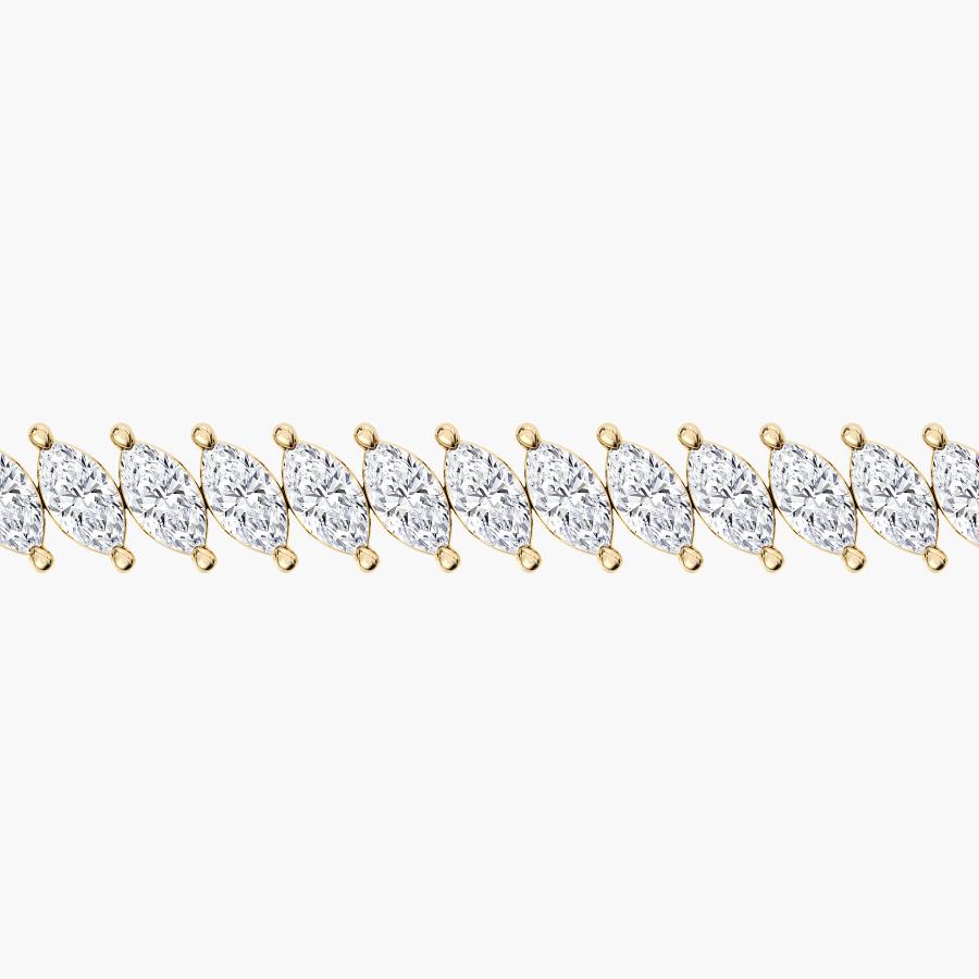 MARQUISE SHAPE DIAMOND TENNIS BRACELET