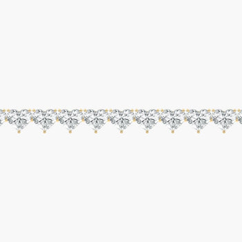 HEART 1 CARAT TENNIS BRACELET