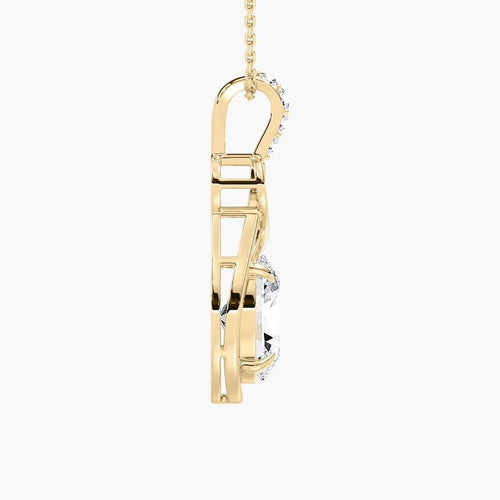 DROP OVAL SOLITAIRE PENDENT