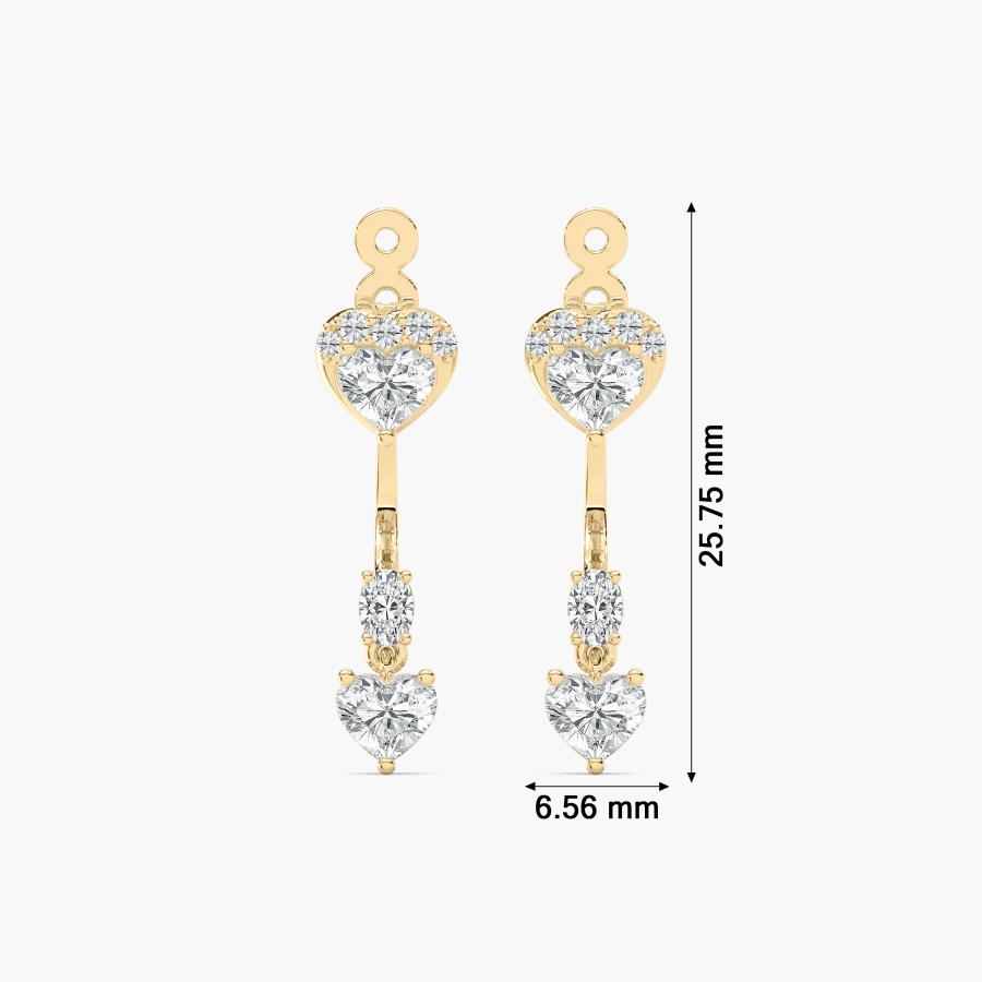 MULTIPLE SHAPE OF DIAMOND EARRING