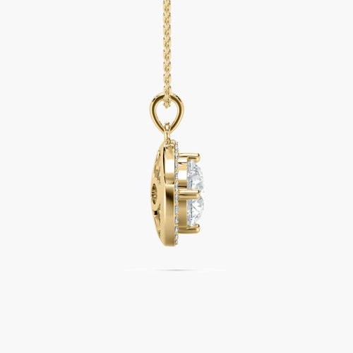ROUND HALO SOLITAIRE PENDENT