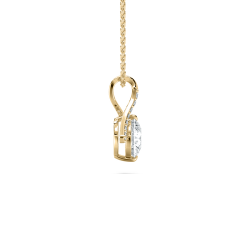 ROUND LOVE SOLITAIRE PENDENT