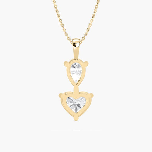 HEART & PEAR COMBO PENDENT