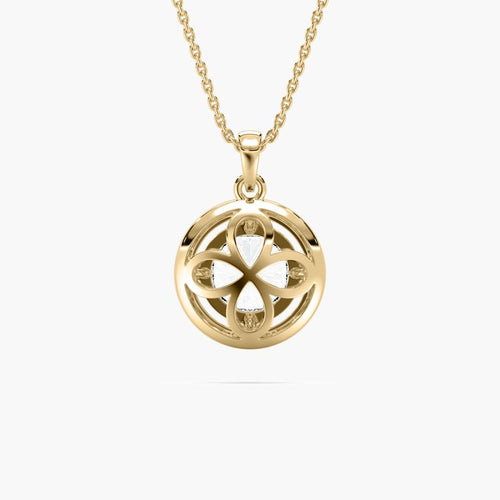 ROUND HALO SOLITAIRE PENDENT