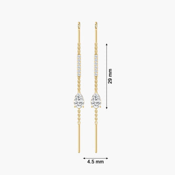 PEAR DROP STUD