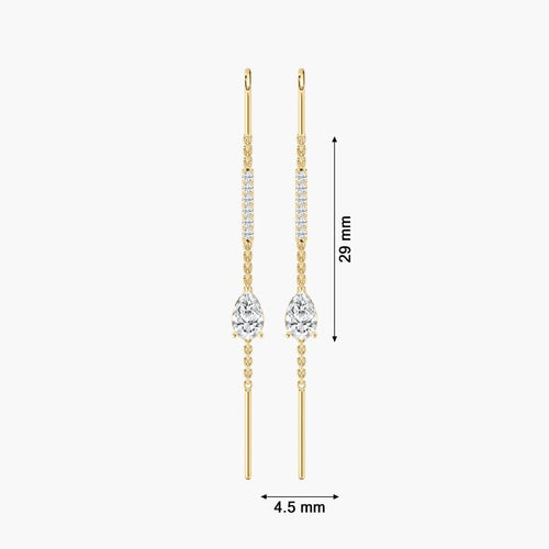 PEAR DROP STUD