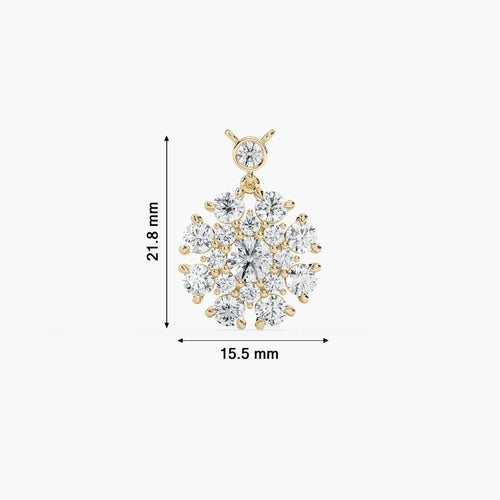 ROUND FLOWER PENDENT