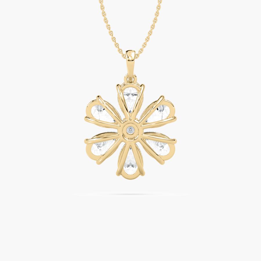 PEAR FLOWER PENDENT