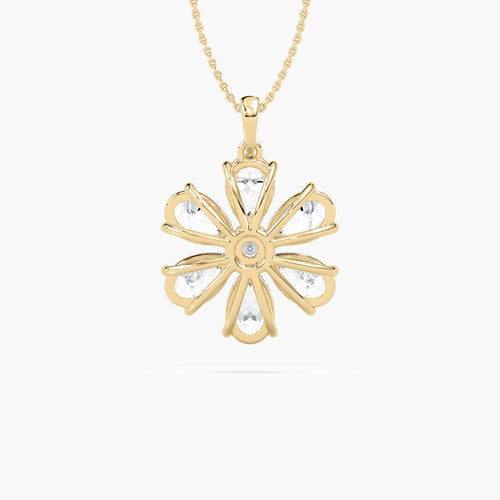 PEAR FLOWER PENDENT
