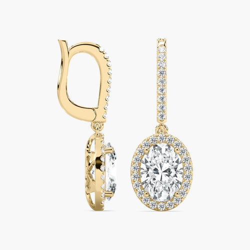 OVAL HALO DROP BALI