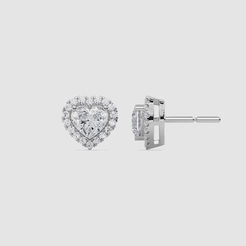 HEART HALO STUD
