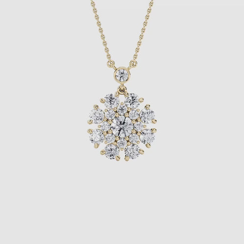ROUND FLOWER PENDENT